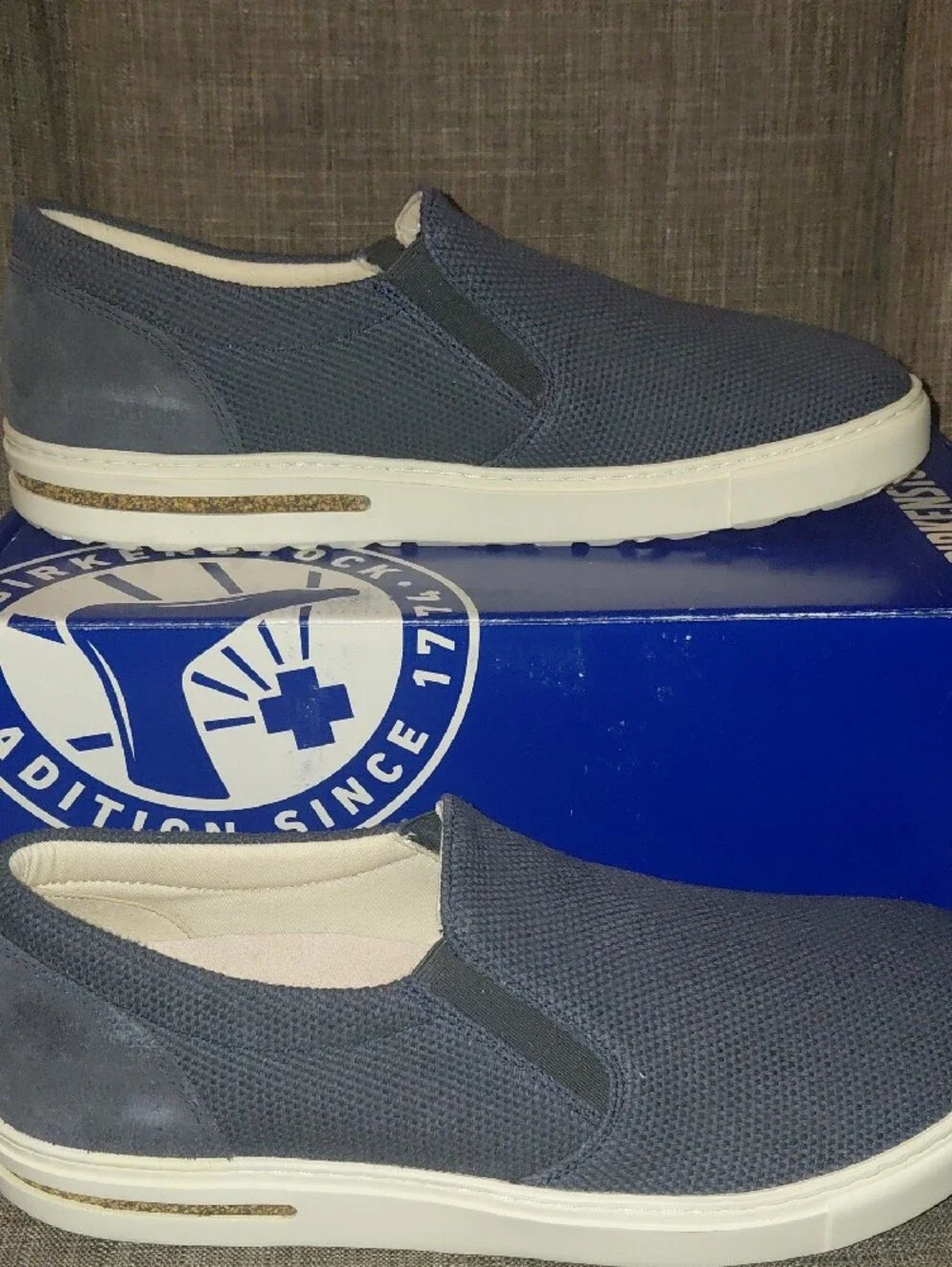 Birkenstock Men's Oswego Slip-On Loafers in Navy SIZE 11
